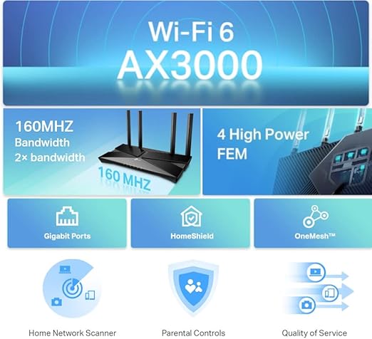 TP-Link Archer AX53 AX3000 gamingstoreuae TP-Link Archer AX53 AX3000 gamingstoreuae